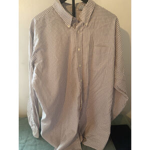 L.L. Bean Men's XL Tall 90s/2000s Brown Check Long Sleeve 0 MT79 Hong Kong